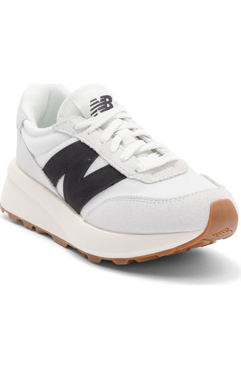 New Balance Gender Inclusive 370 Sneaker, Main, color, Sea Salt/ Black Cement
