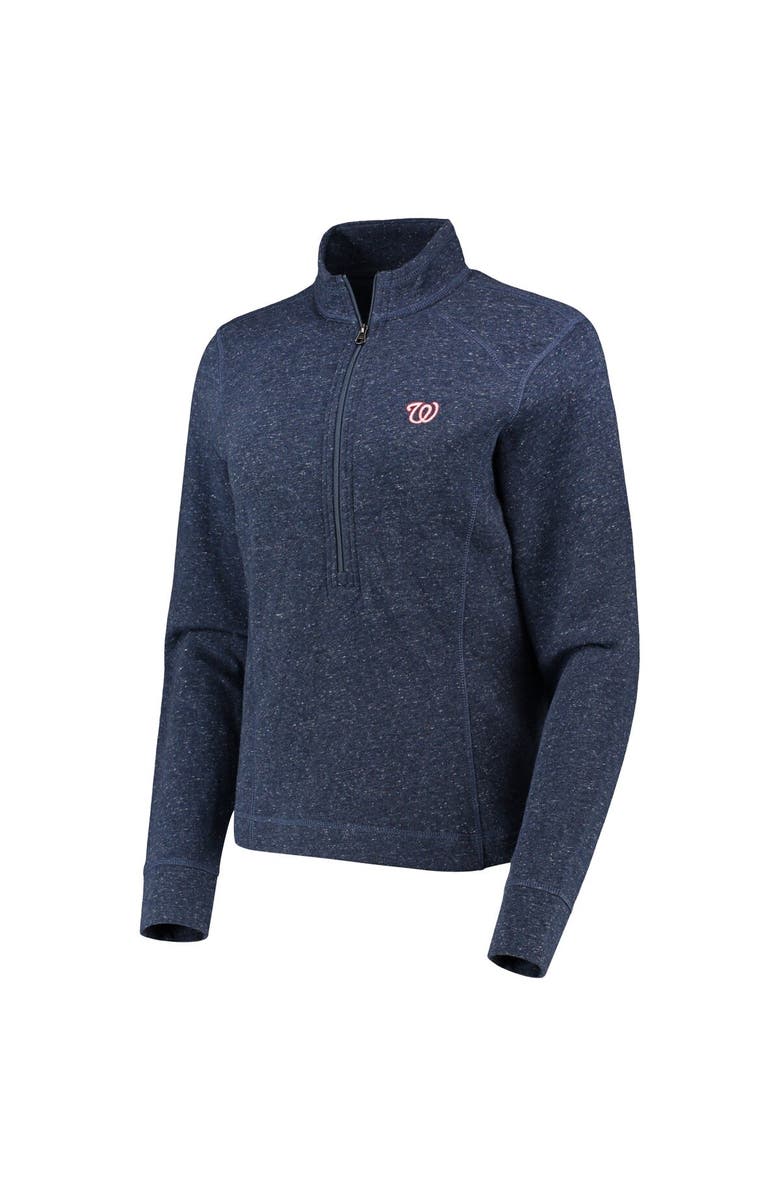 johnnie-O Women's johnnie-O Navy Washington Nationals Kennedy Slub Half-Zip Sweatshirt, Alternate, color,