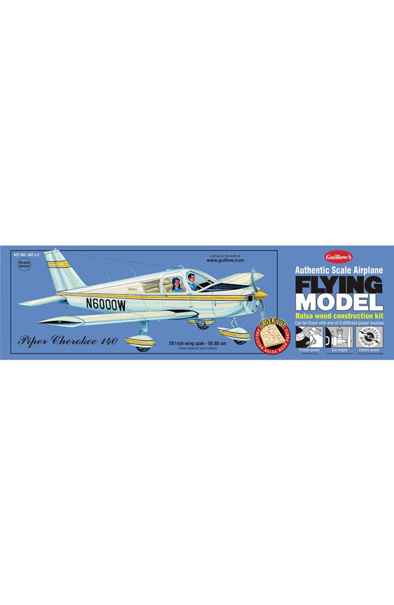 Guillow's Piper Cherokee 140 Laser Cut Model Kit, Main, color,