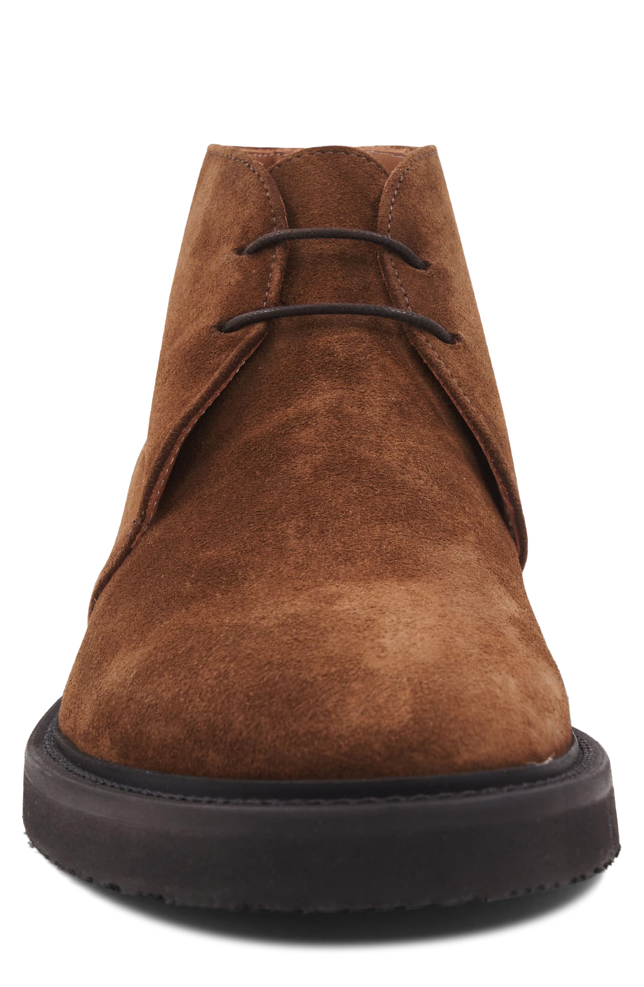 Aquatalia Golliard Water Resistant Chukka Boot, Alternate, color, Cognac Suede