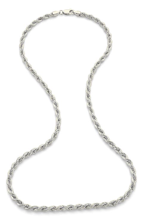 Men's Rope Chain Necklace