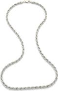 ARGENTO VIVO Men's Rope Chain Necklace