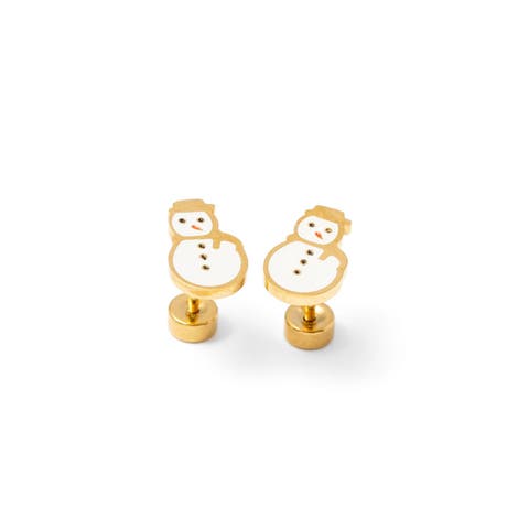 Snowman Stud Earrings