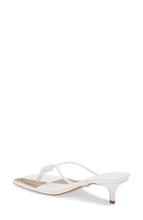 Schutz Poppy Stiletto Flip Flop In White