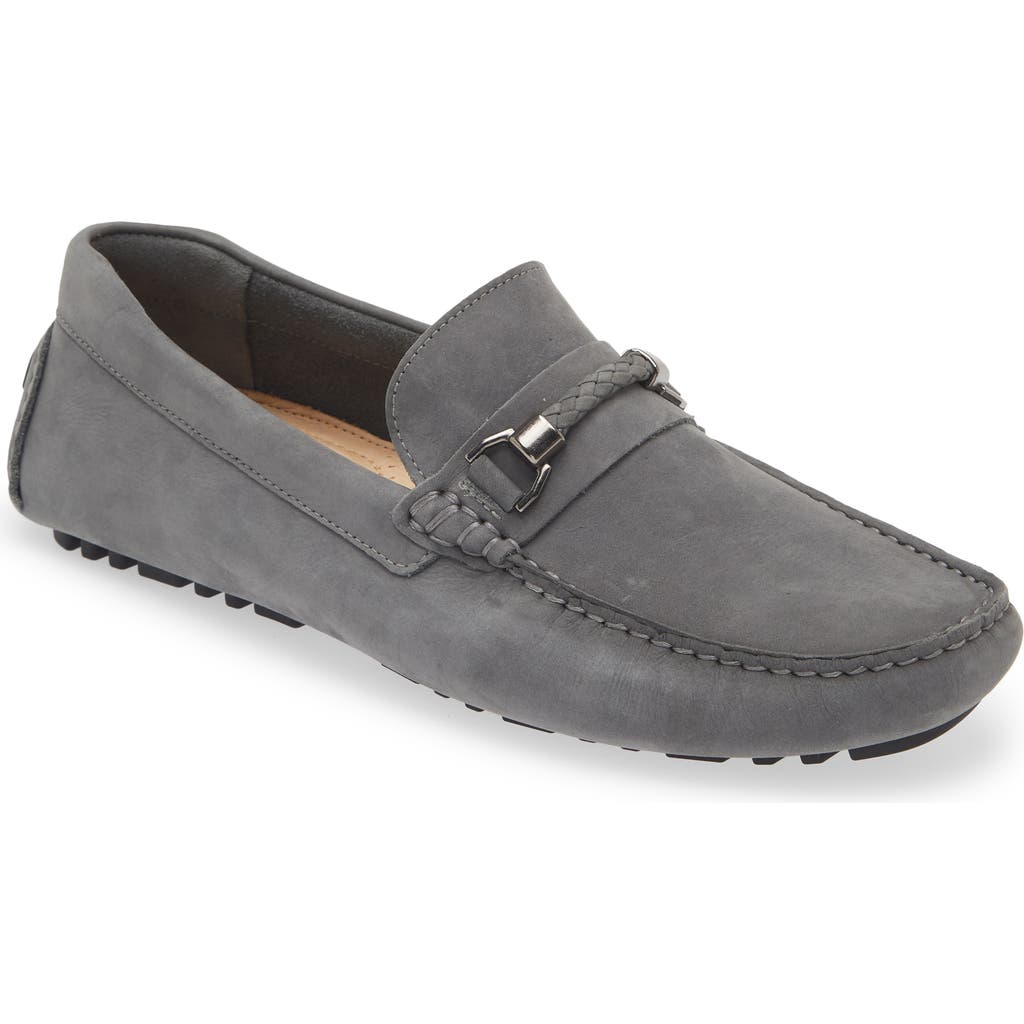 Nordstrom Barrett Braided Bit Driving Shoe In Grey Steel