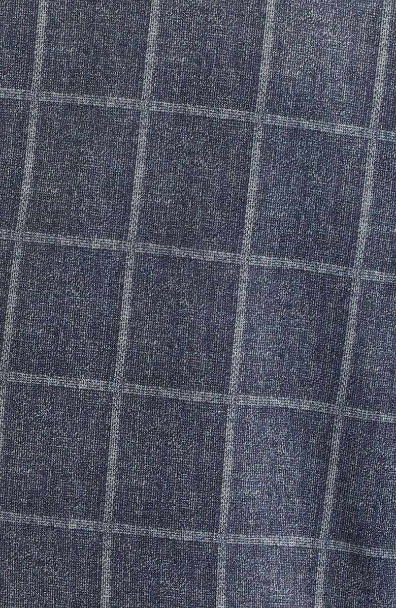 Johnston & Murphy Game Day XC Flex<sup>®</sup> Pinnacle Black Windowpane Check Knit Sport Coat, Alternate, color, Black Plaid