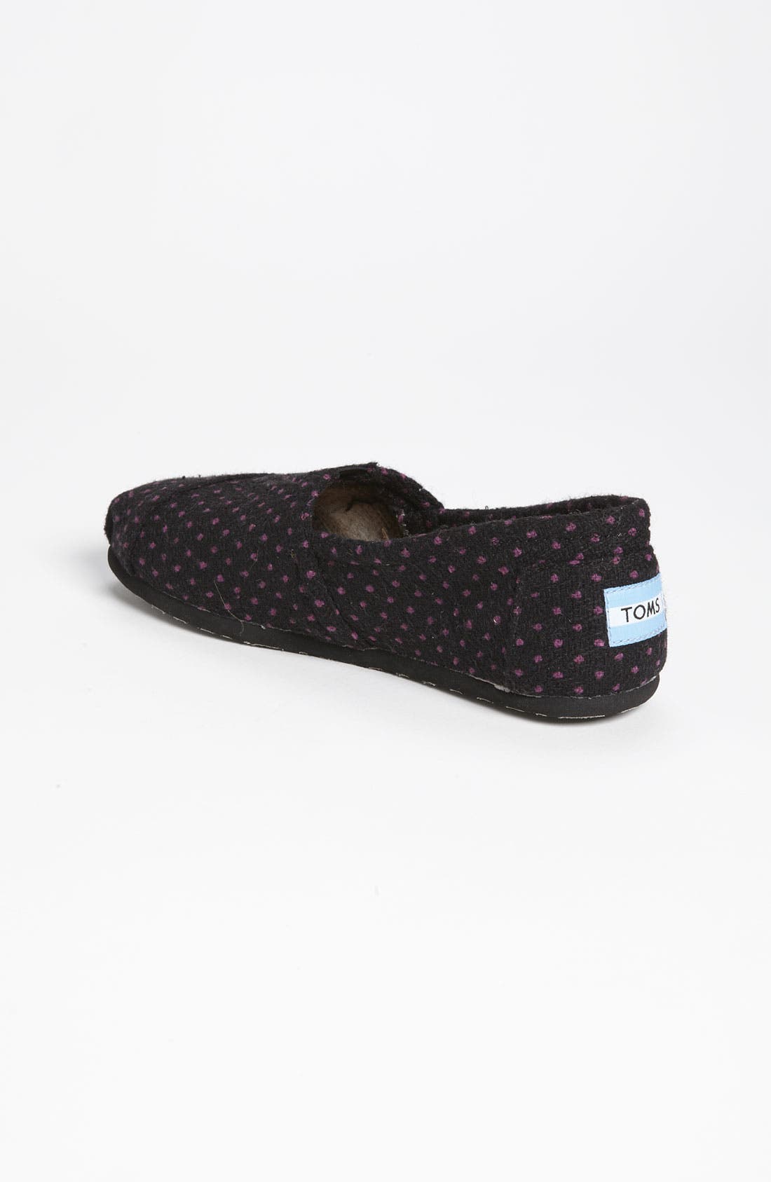 TOMS 'Classic - Dot' Woolen Slip-On, Alternate, color, 