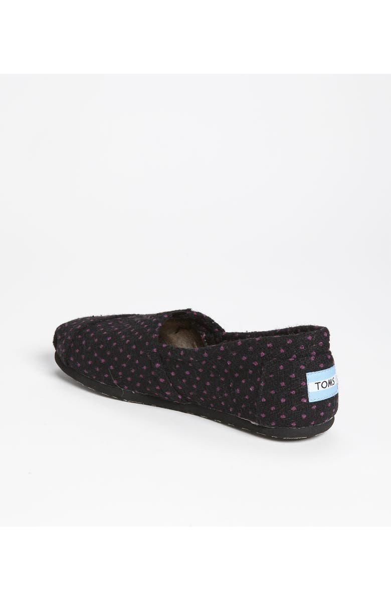 TOMS 'Classic - Dot' Woolen Slip-On, Alternate, color,