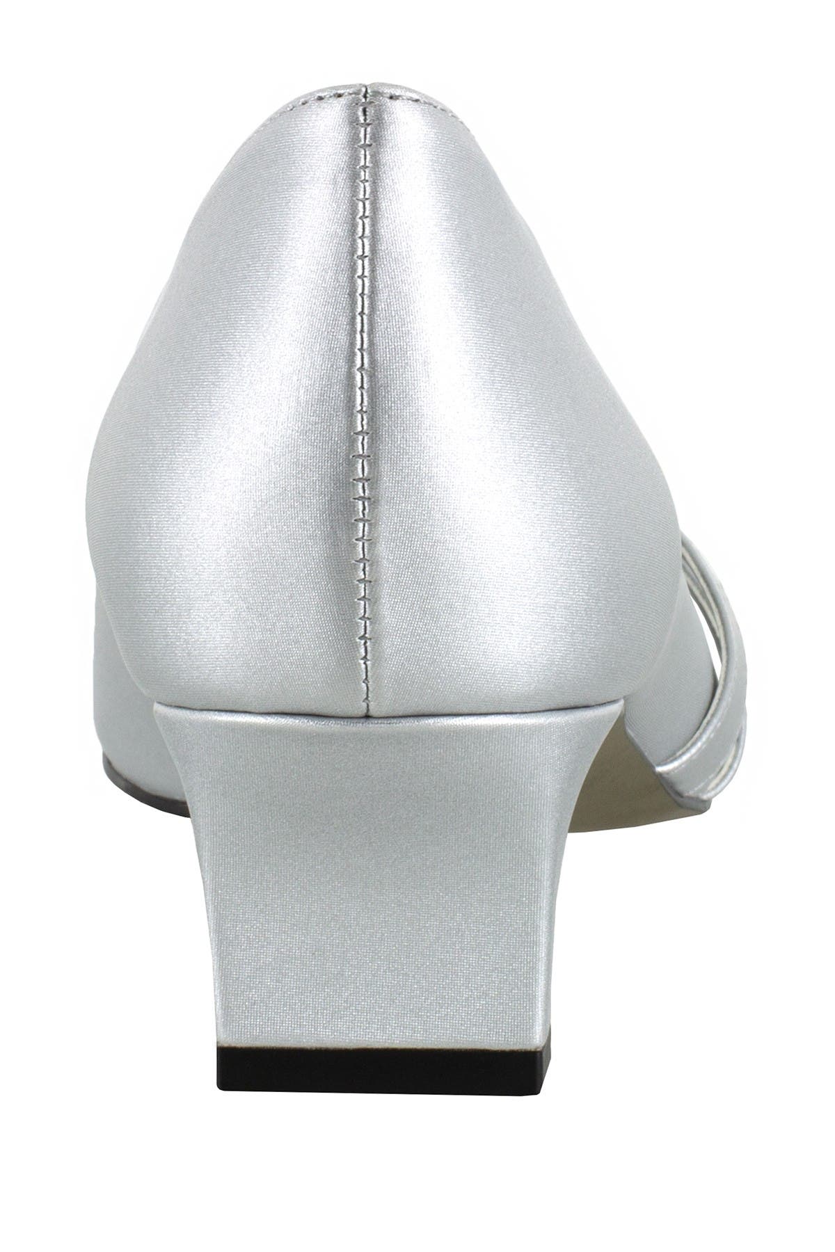 Entice Block Heel Pump - Multiple Widths Available, Alternate, color, SILVER SATIN