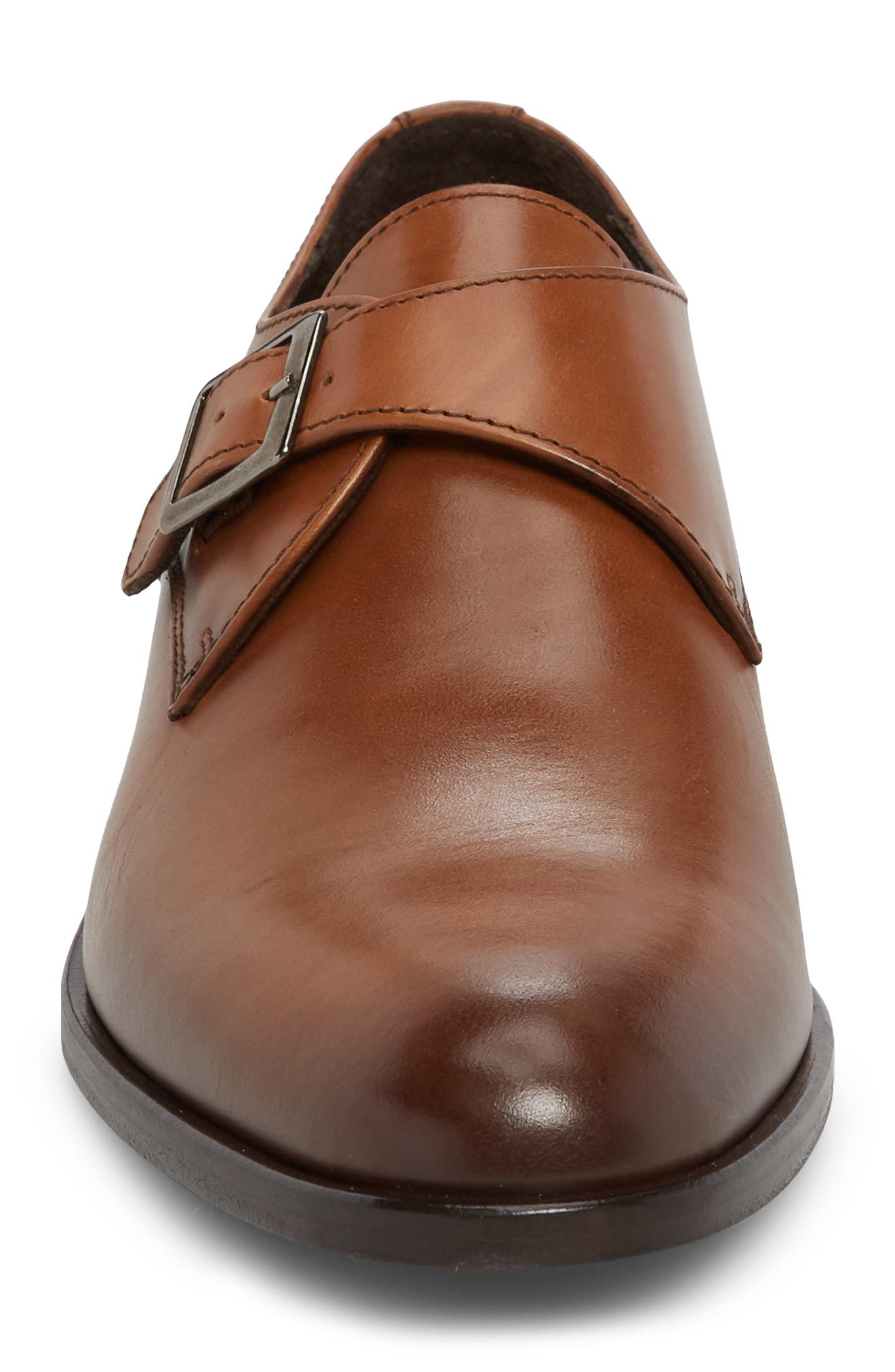 San Marcos Monk Strap Shoe, Alternate, color, BROWN LEATHER
