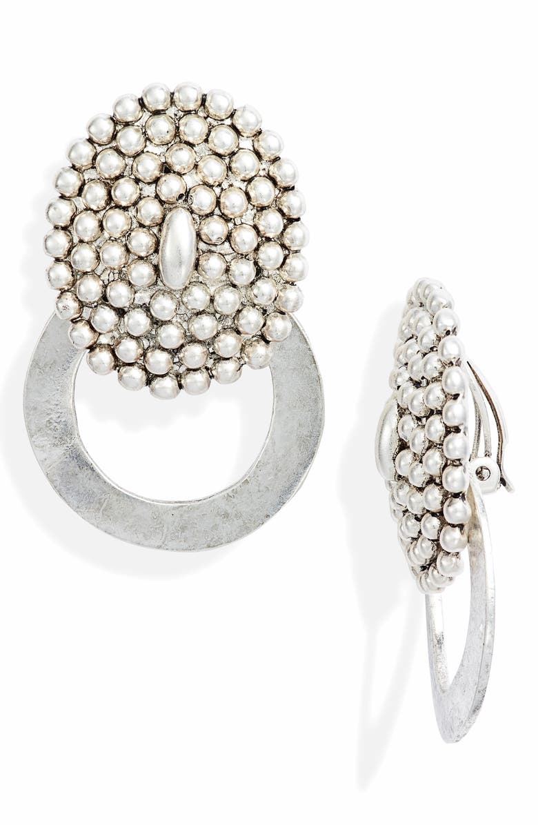 Karine Sultan Statement Clip Drop Earrings, Main, color,