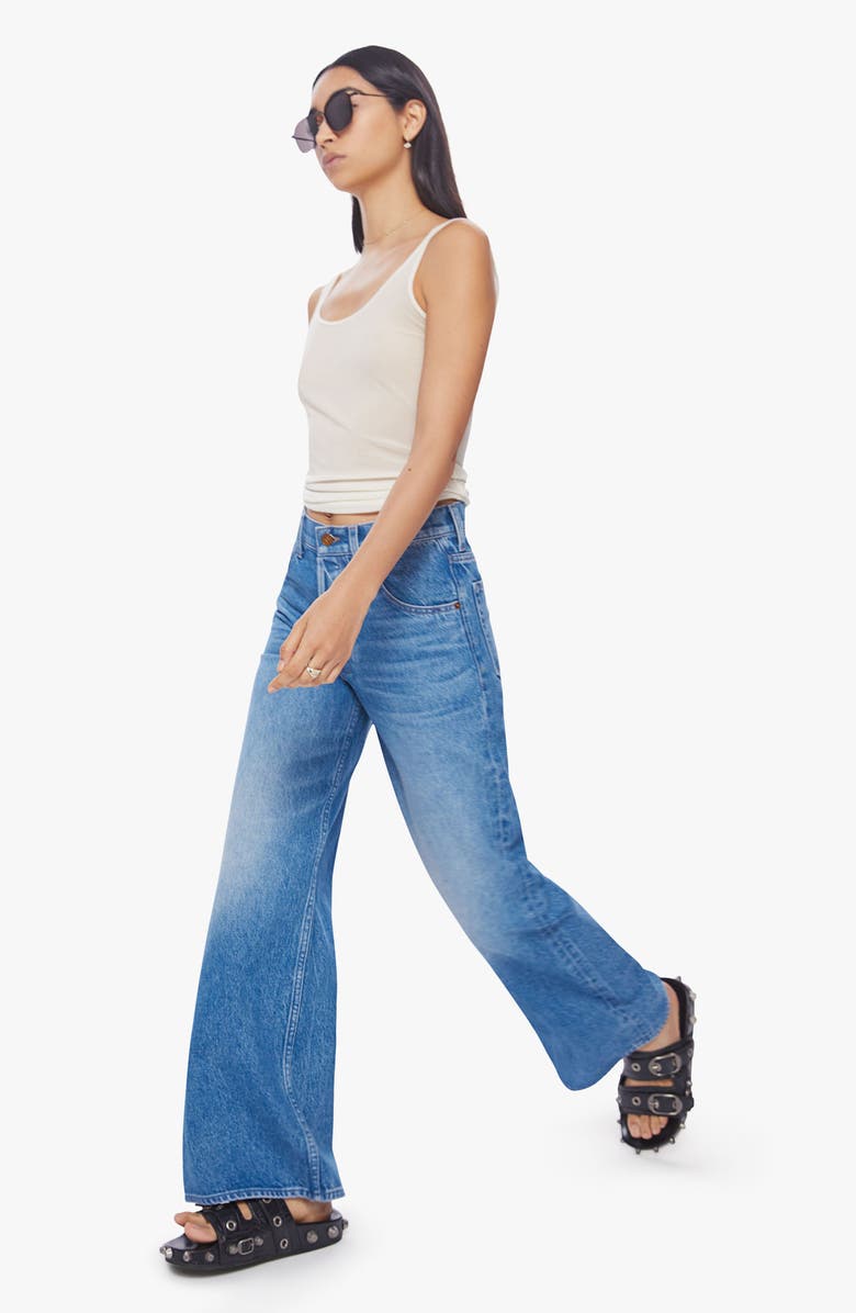 MOTHER The Mid Rise Double Dip Nerdy Flare Jeans, Alternate, color,