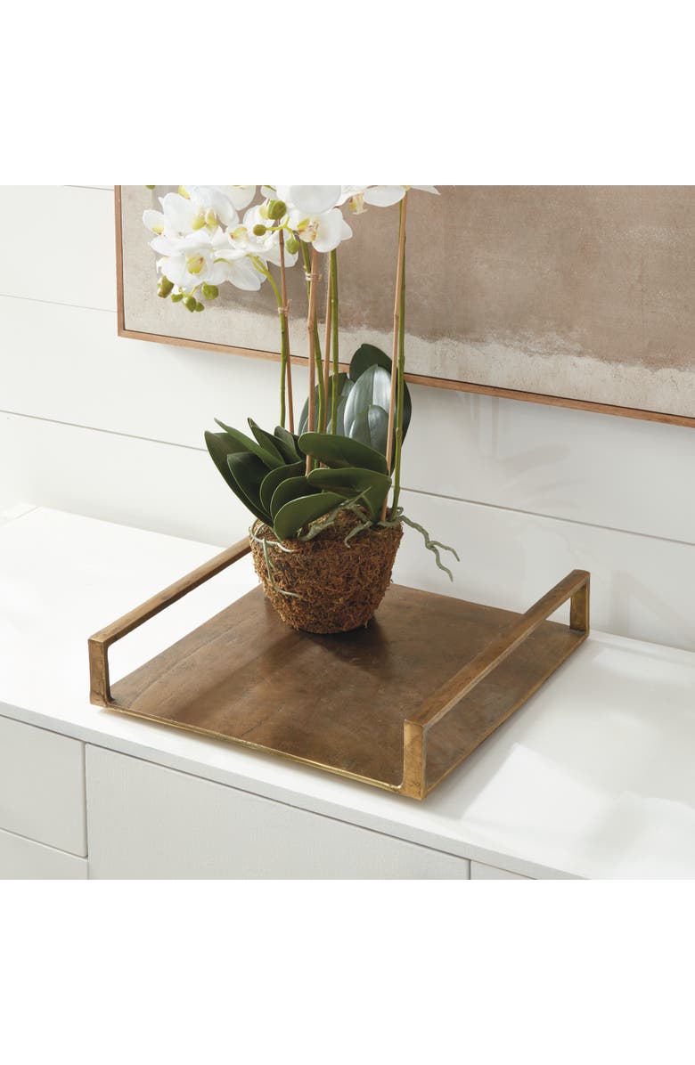 Napa Home & Garden Cabot Square Tray Large, Alternate, color, Gold