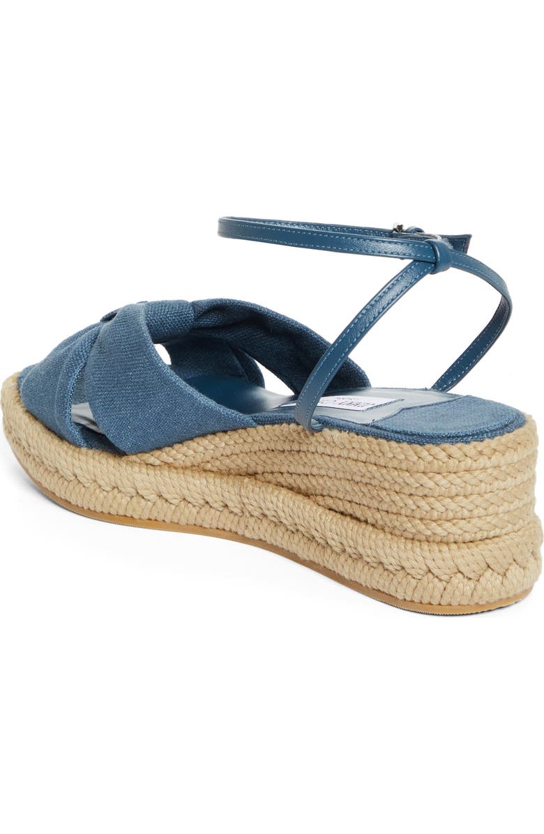 Jimmy Choo Aella Espadrille Wedge Sandal, Alternate, color, Denim Blue