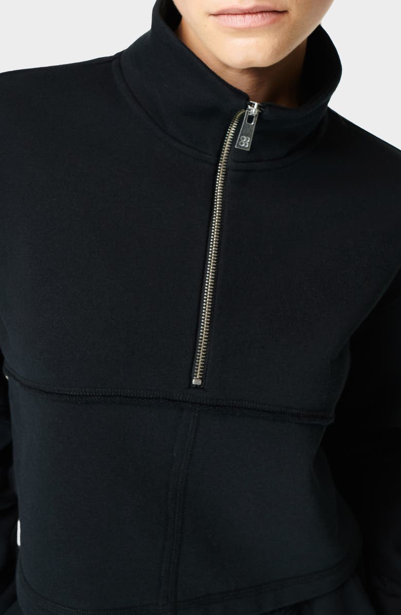 Sweaty Betty Revive Half Zip Crop Sweatshirt, Alternate, color,