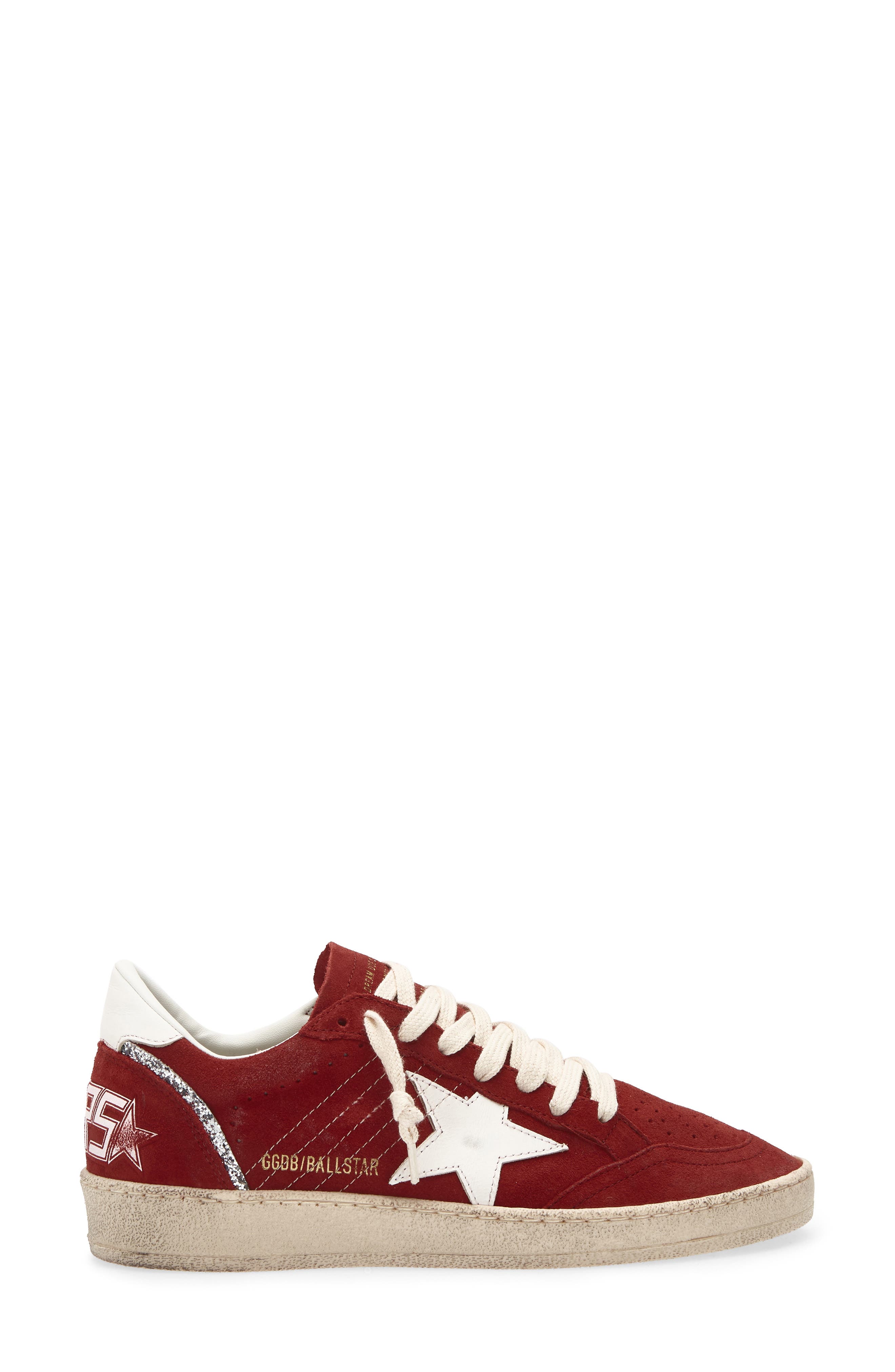 Golden Goose Ball Star Low Top Sneaker, Alternate, color, Red/ White