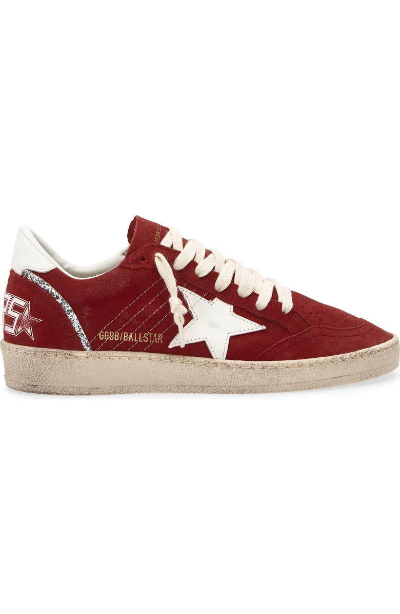 Golden Goose Ball Star Low Top Sneaker, Alternate, color, Red/ White