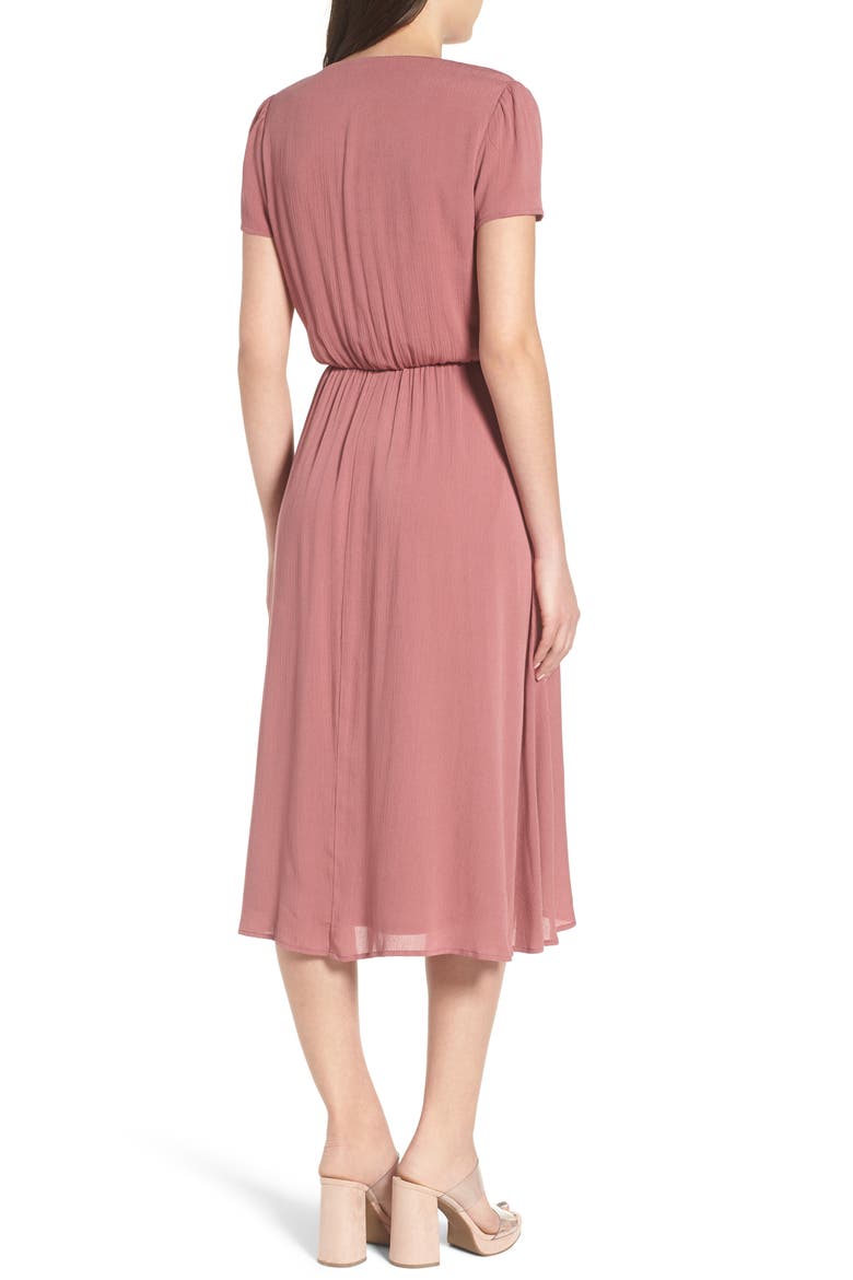 Blouson Dress, Alternate, color, MAUVEDNU