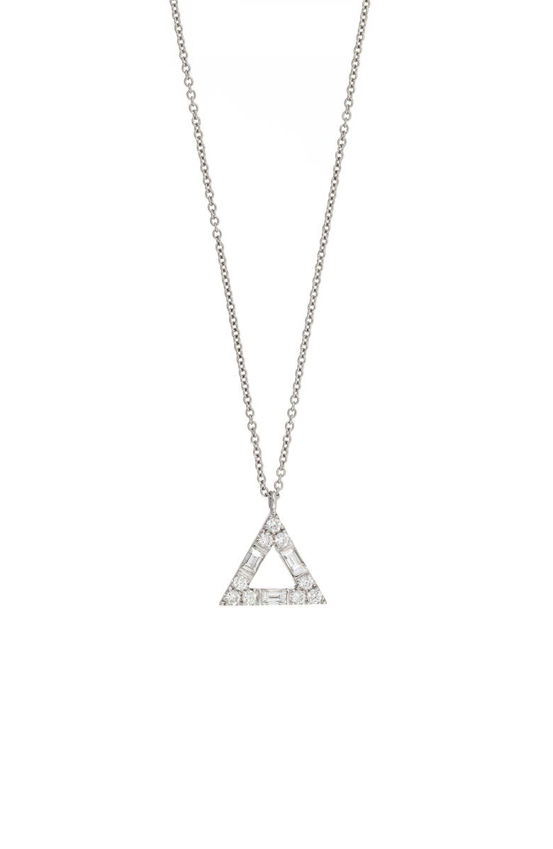 Bony Levy Gatsby Diamond Triangle Pendant Necklace, Main, color,