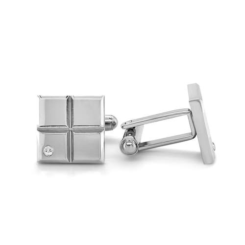 Anna Zuckerman Ventana Square Cufflinks In Metallic