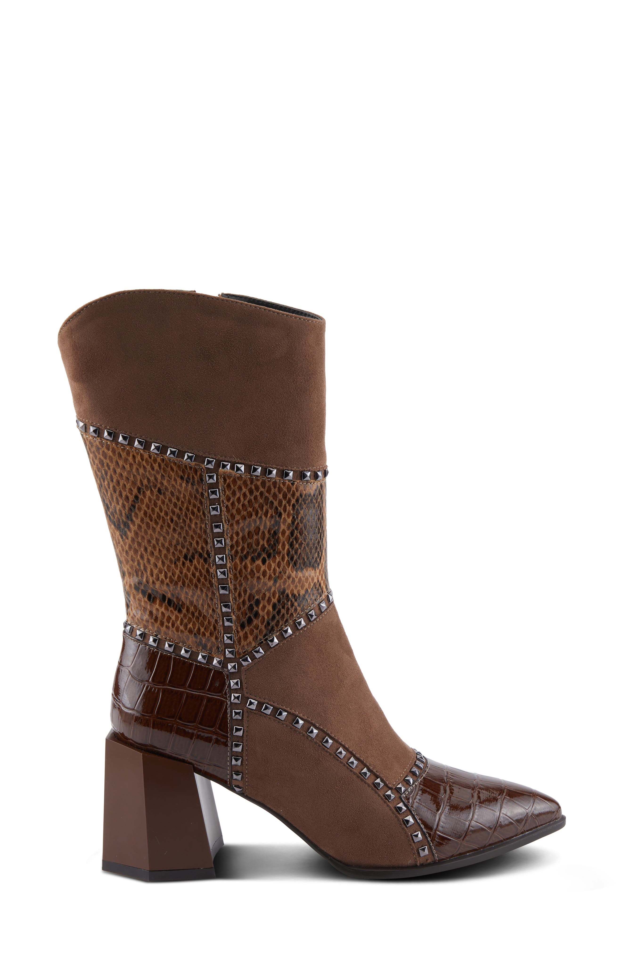Zayrina Pointed Toe Boot, Alternate, color, BROWN