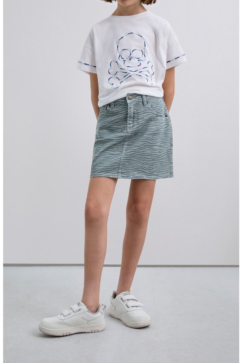 Zebra Skirt Girls, Alternate, color, Duck