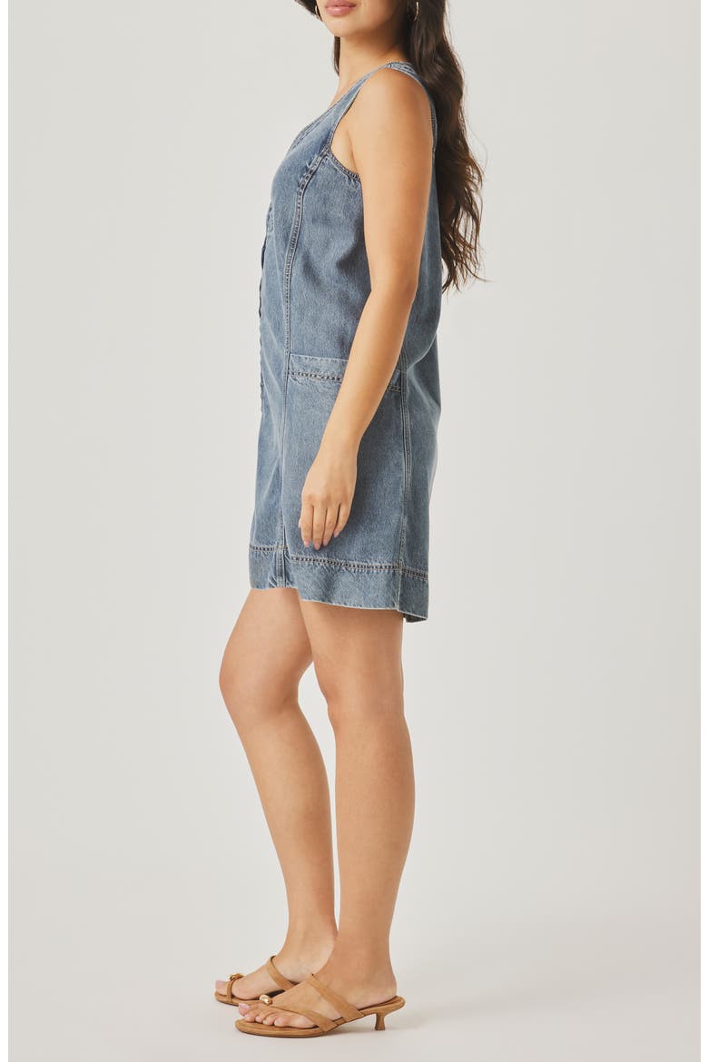 Lounge Zip Front Minidress, Alternate, color, INDIGO BLUE