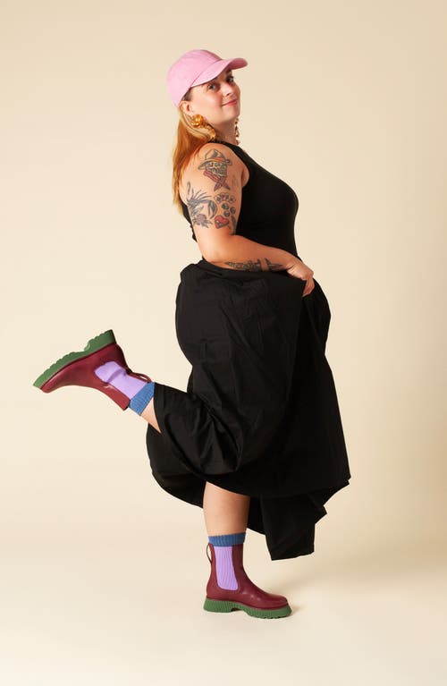 Charlotte Stone Esmee Lug Sole Chelsea Boot In Multi