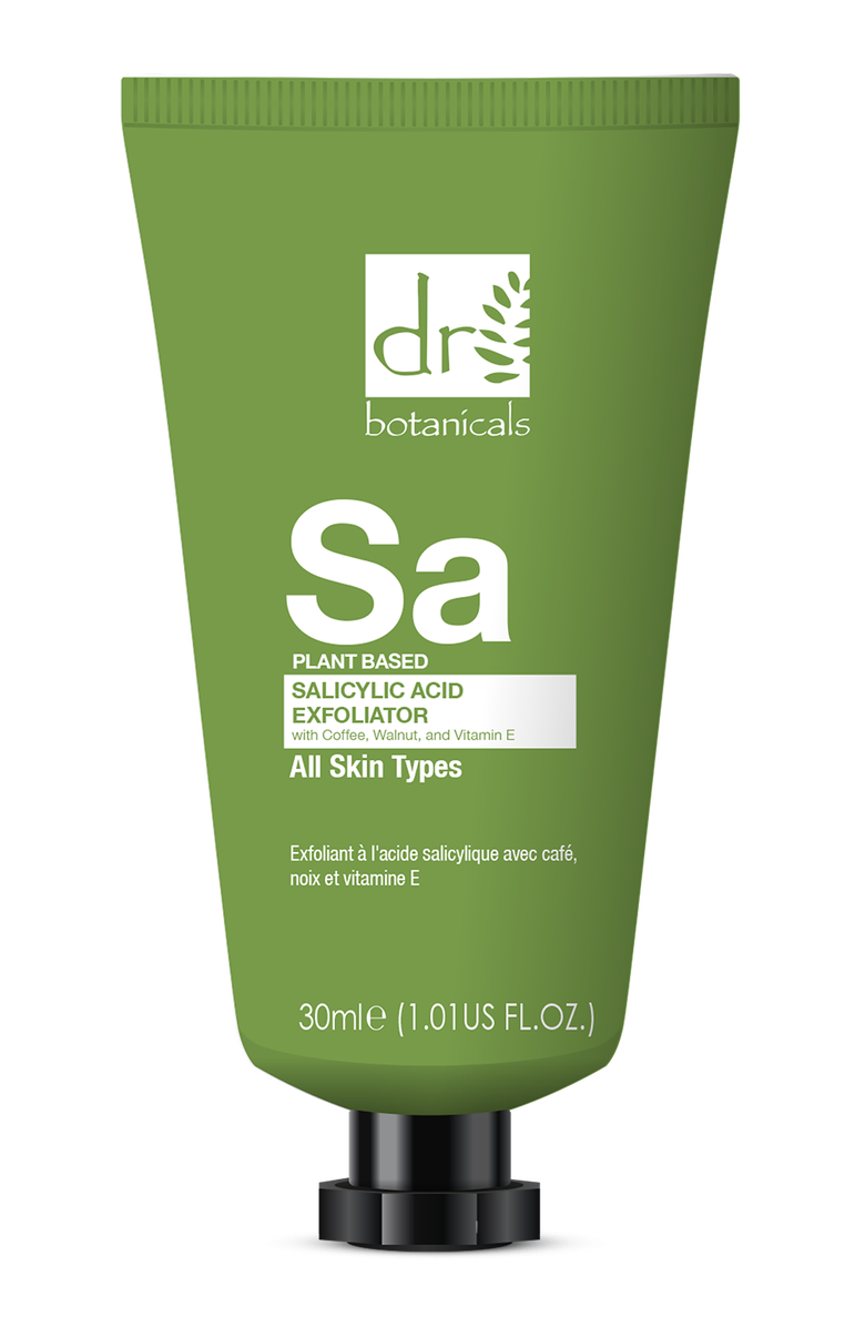 DR BOTANICALS Salicylic Acid Exfoliator with Coffee, Walnut & Vitamin E 30ml, Main, color, 