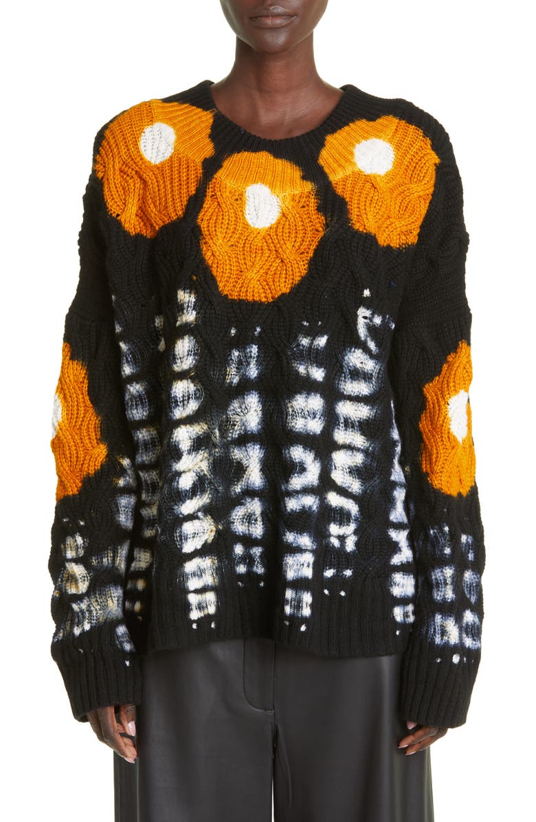 Altuzarra Lagune Cashmere Cable Knit Sweater, Main, color, 