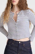 Madewell Textured Knit Button Front Cardigan