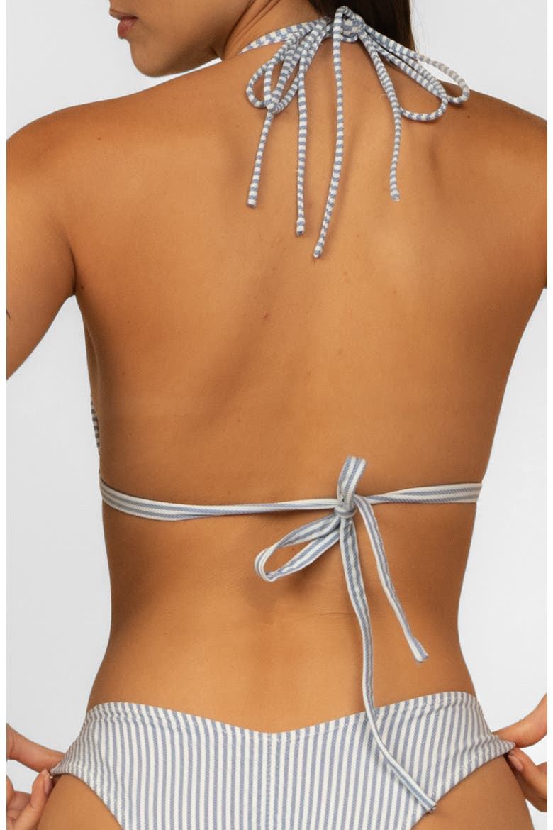 Euro Row Bikini Top, Alternate, color, CLASSIC BLUE STRIPE