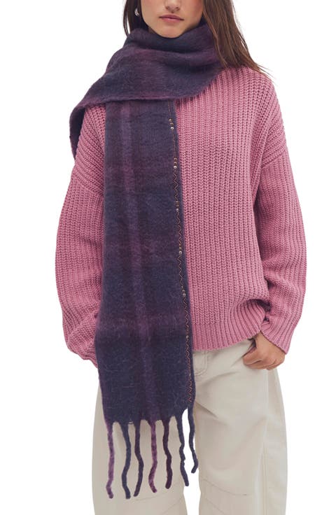 Highland Plaid Skinny Scarf