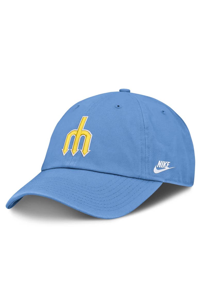 Nike Men's Nike Light Blue Seattle Mariners Cooperstown Club Adjustable Hat, Alternate, color, Light Blue