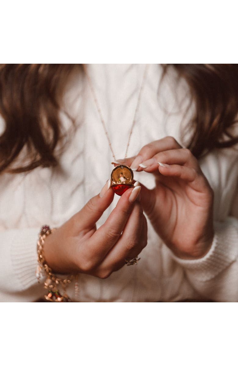 Bill Skinner Studio Robin Egg Locket, Alternate, color, Robin Egg