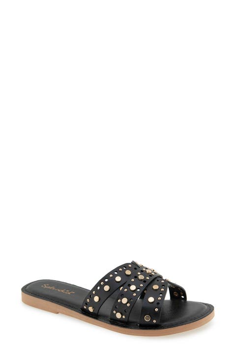 Samira Studded Slide Sandal (Women)