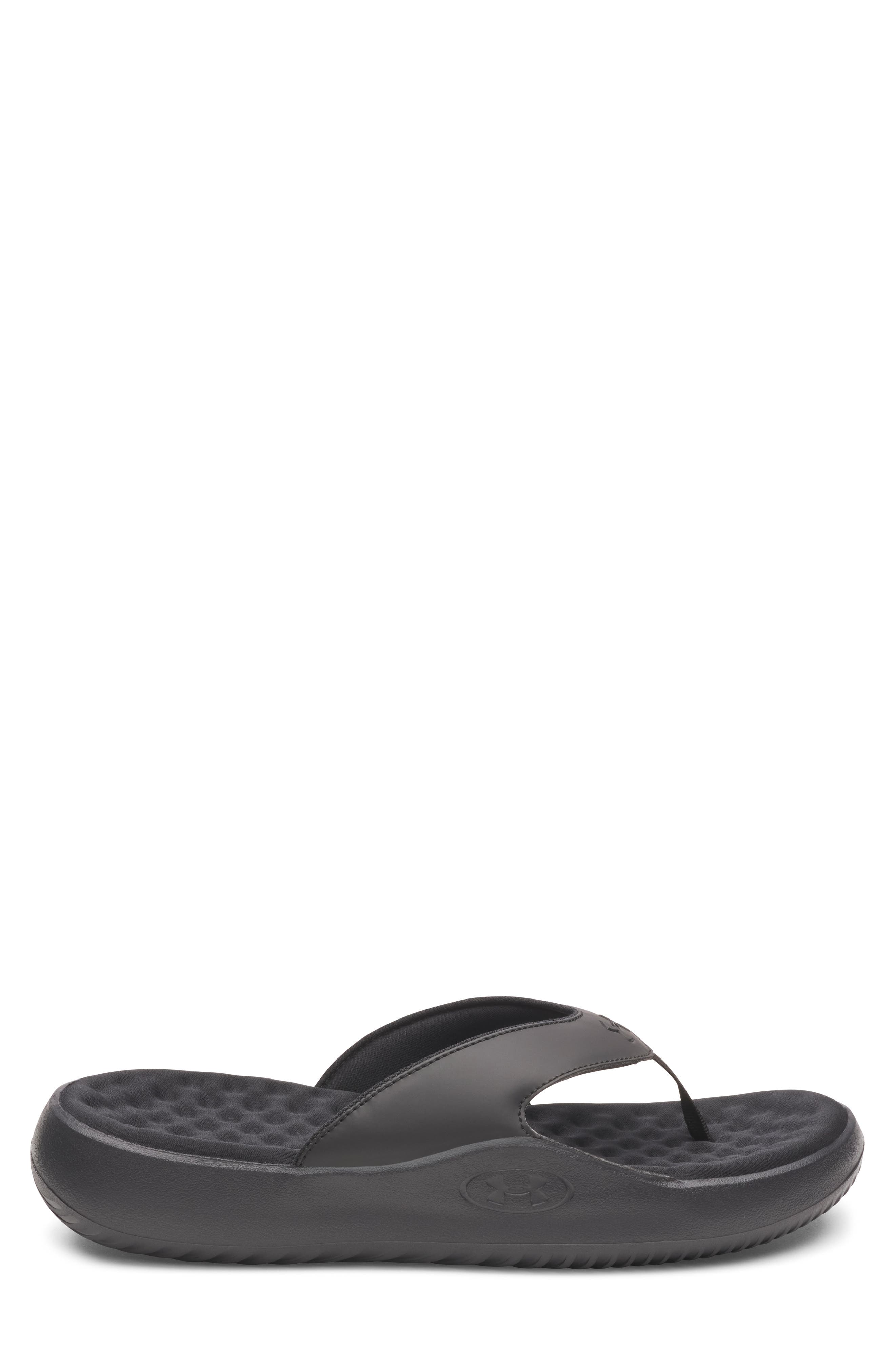 Under Armour UA Ignite Pro 8 Water Resistant Flip Flop, Alternate, color, Black