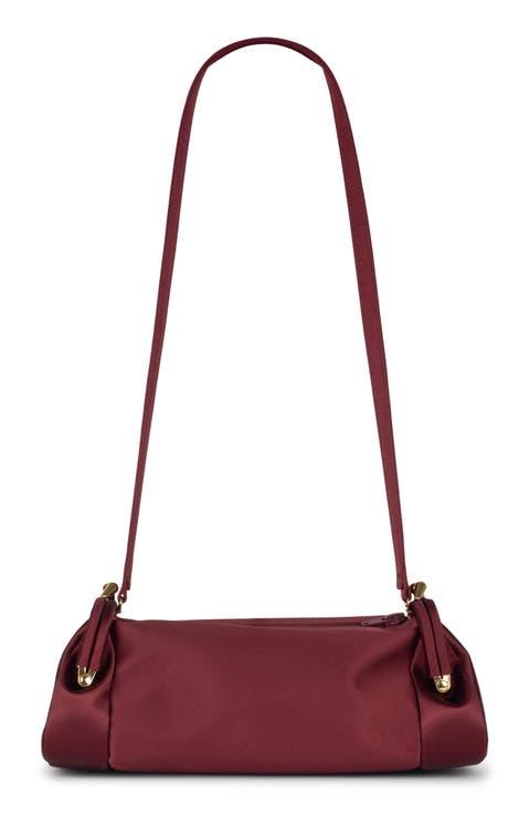 On-Sunset Satin Shoulder Bag