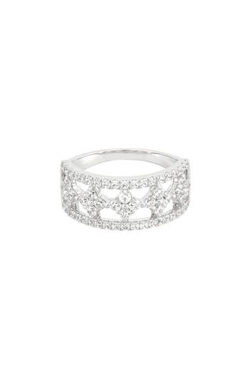 Frankie & Zoe 10k White Gold Lab Grown Diamond Band Ring In Gold