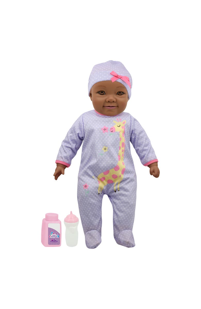 Little Darlings 19" Cuddle Baby Aa Purple Giraffe, Main, color, Multicolored