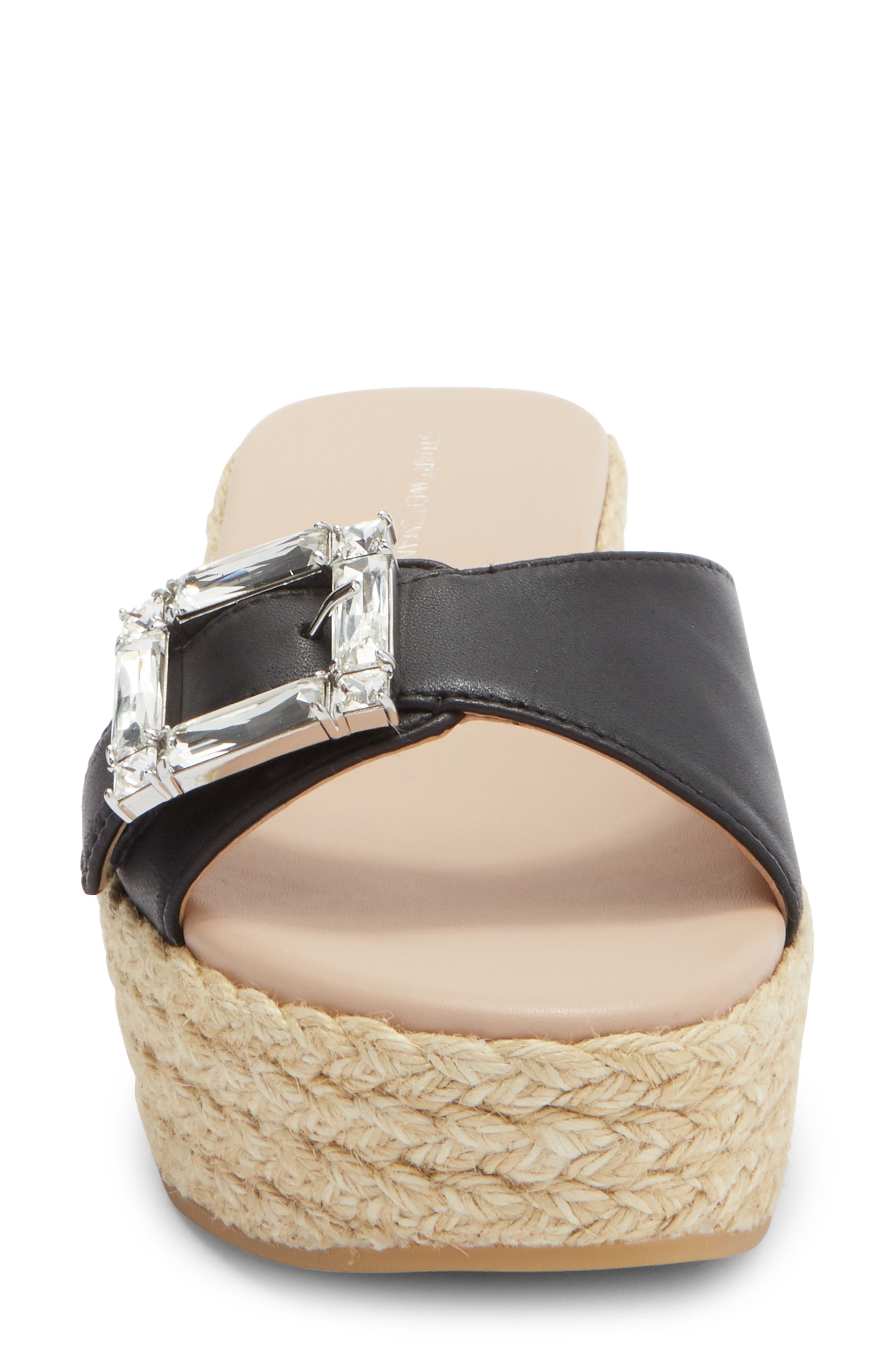 June 75 Wedge Slide Sandal, Alternate, color, BLACK