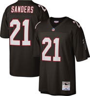 Mitchell & Ness Men's Mitchell & Ness Deion Sanders Black Atlanta Falcons Big & Tall 1992 Retired Player Replica Jersey