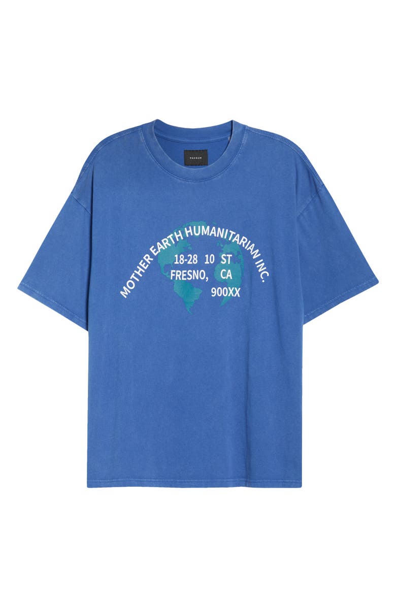 PacSun Earth Cotton Graphic T-Shirt, Alternate, color, Blue