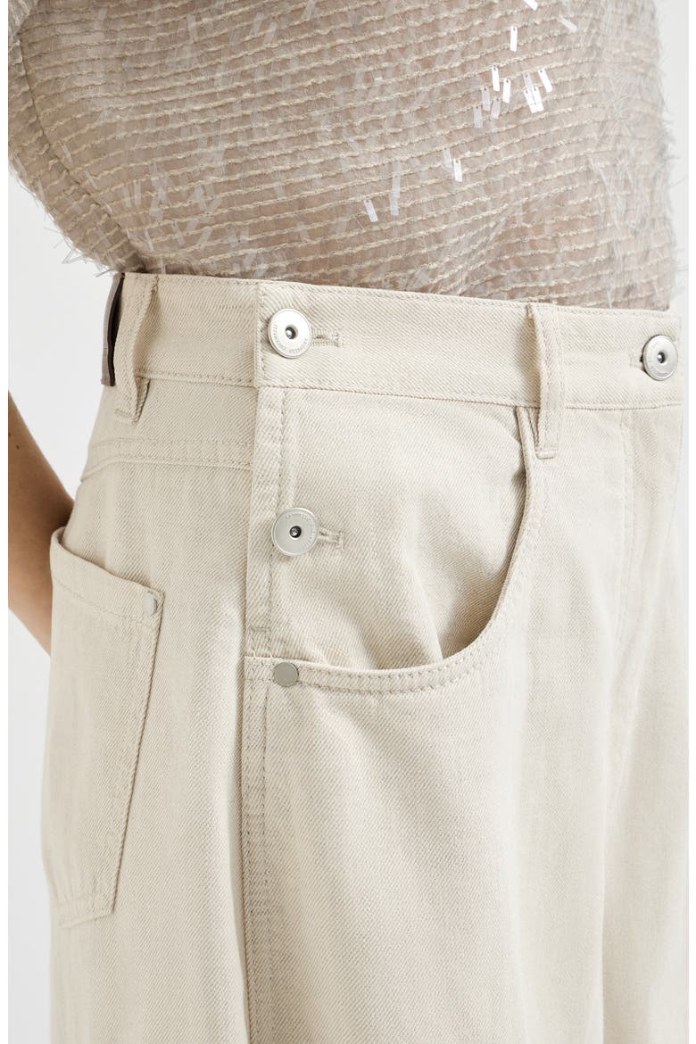 Wide sailor trousers, Alternate, color, Ecru