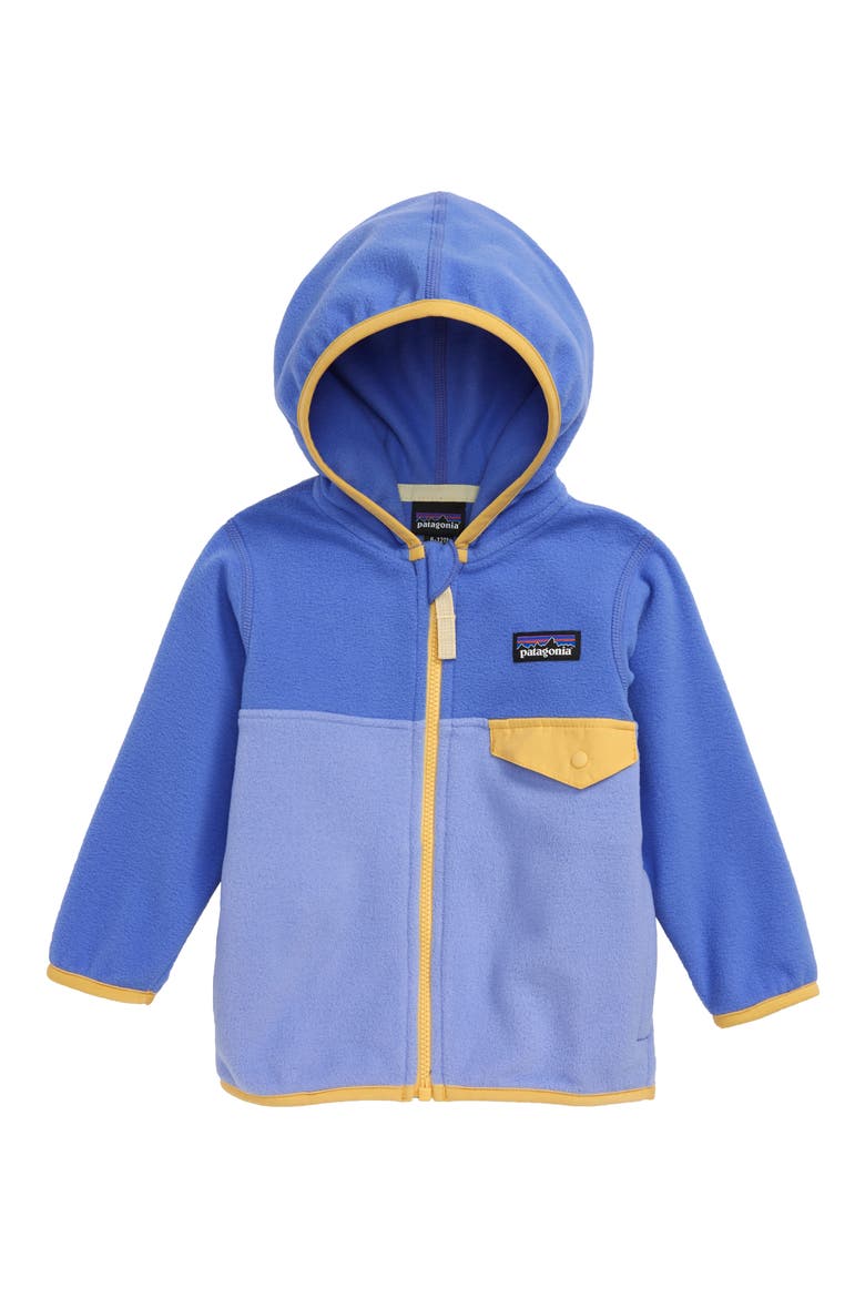 Micro D® Snap-T® Fleece Jacket, Main, color, LVBL LIGHT VIOLET BLUE