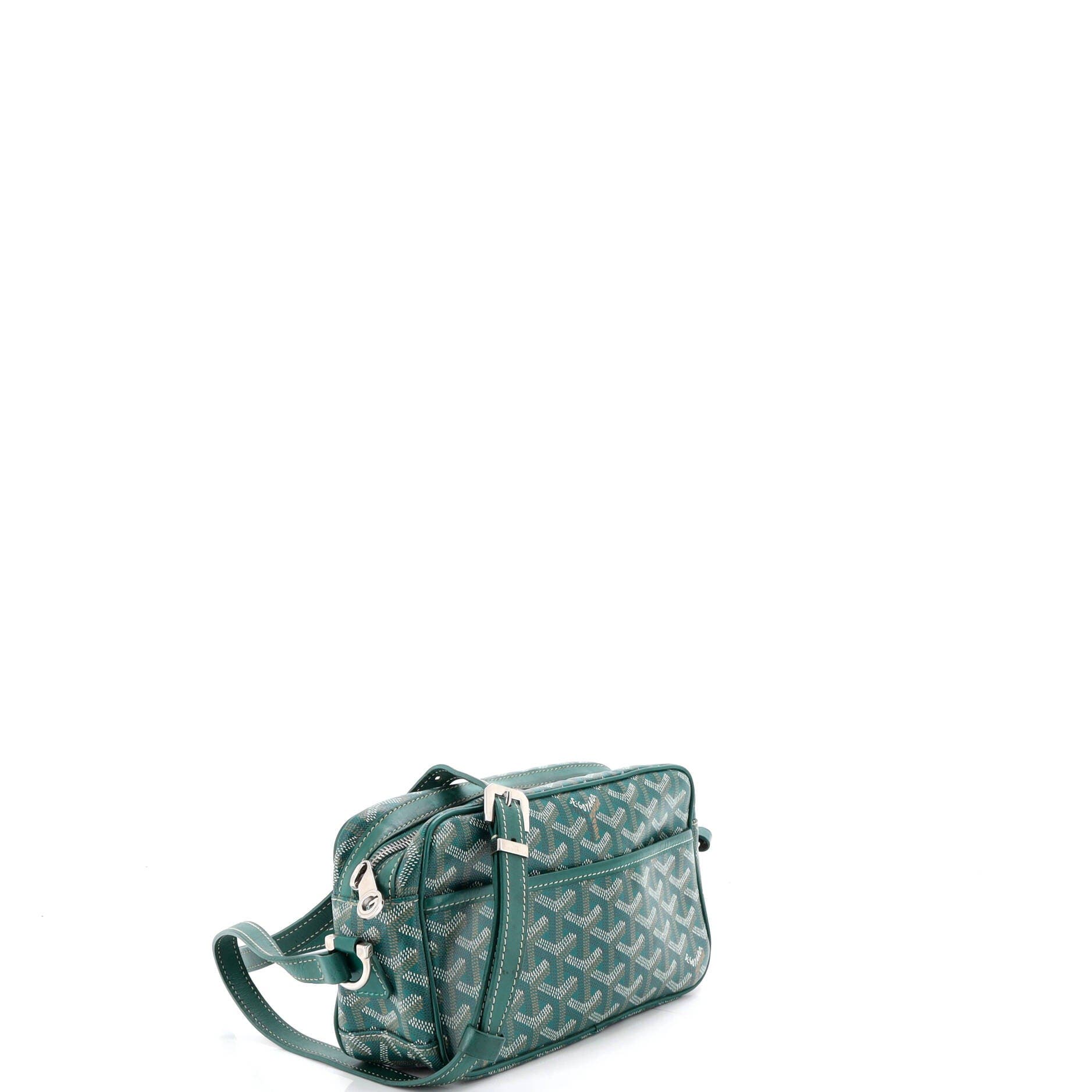 Cap Vert Bag Coated Canvas, Alternate, color, Green