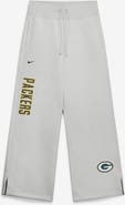 Nike Women's Nike Gray Green Bay Packers Primetime Phoenix Fleece Wide-Leg Sweatpants