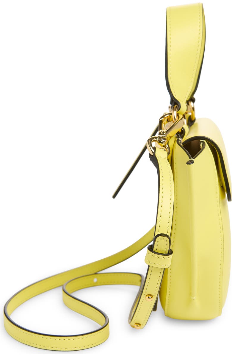 Wandler Small Hortensia Leather Handbag, Alternate, color, Lemon