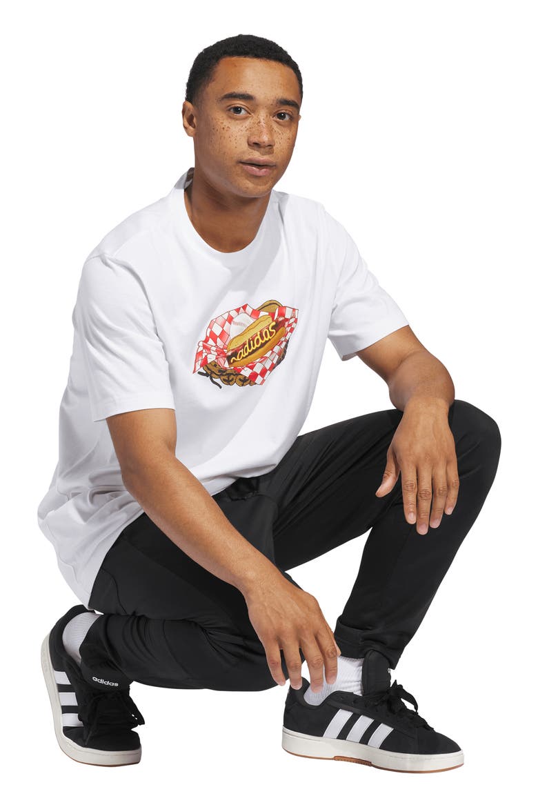 Hot Dog Graphic T-Shirt, Alternate, color, WHITE