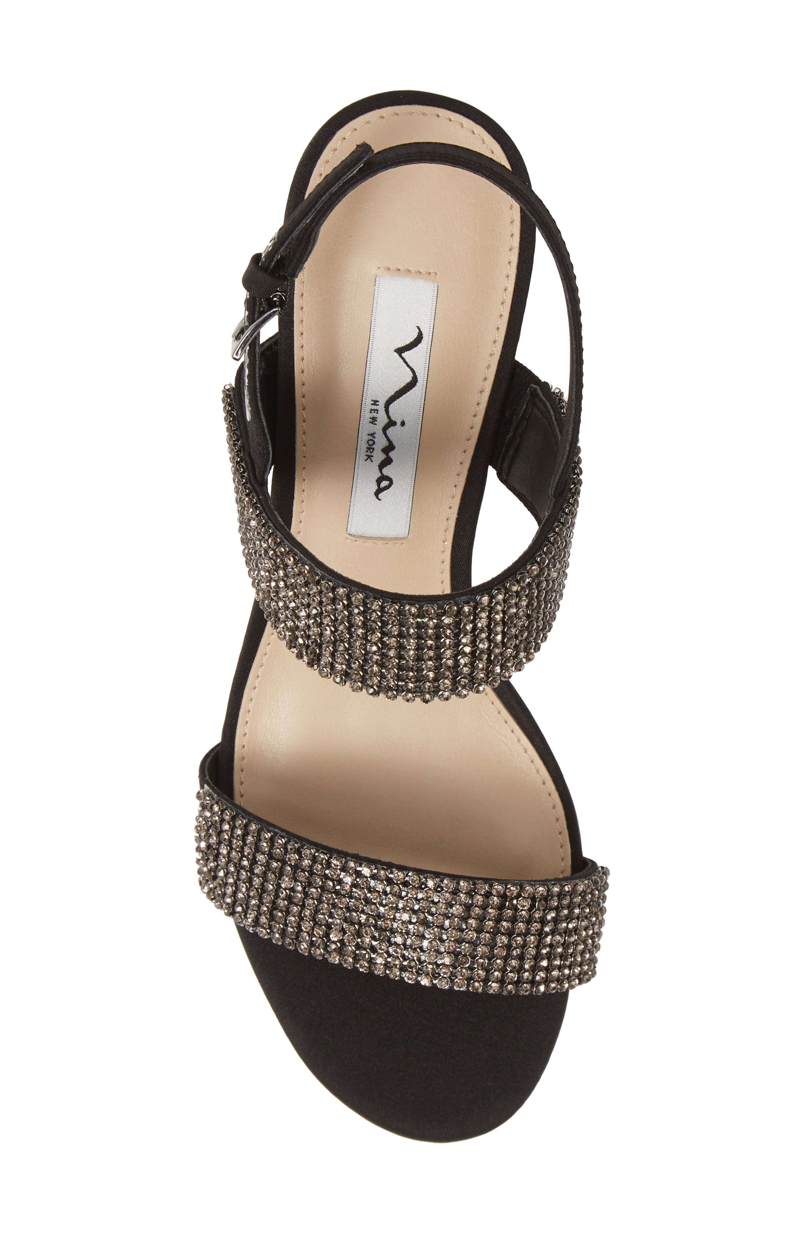 Nina Naomi Crystal Embellished Sandal, Alternate, color, 
